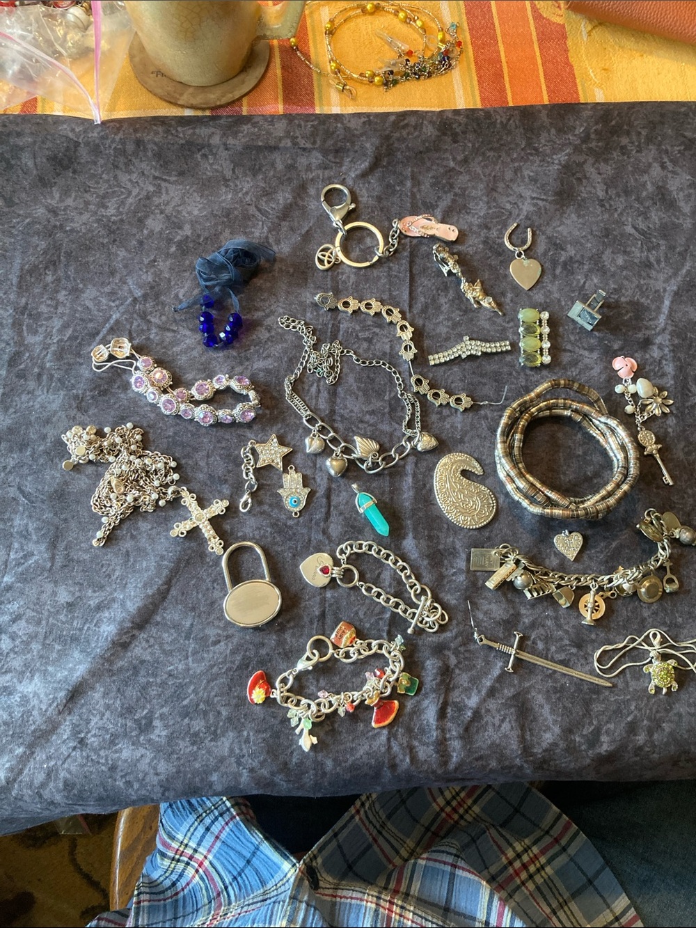 Junk Drawer Jewelry Trinkets Oddities Keychain Pendants